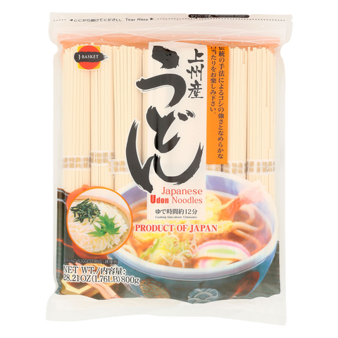 J-BASKET JAPANESE UDON NOODLE W/O SOUP 8P 800G