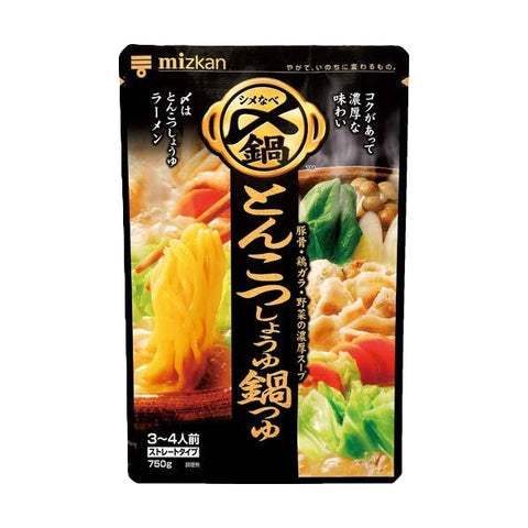 MIZKAN TONKOTSUNABE TSUYU STRI STRAIGHT  750G