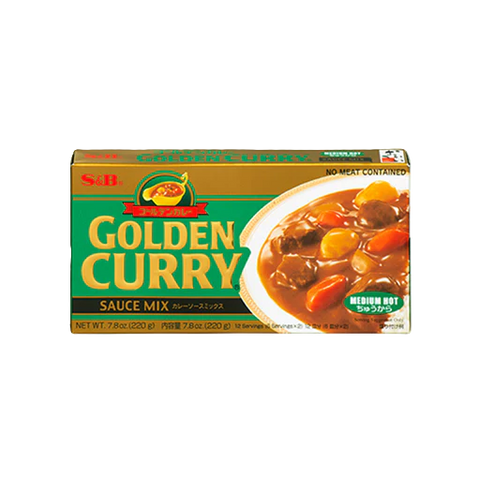 S&B GOLDEN CURRY MEDIUM HOT 220G