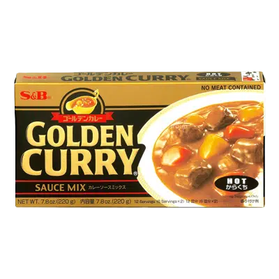 S&B GOLDEN CURRY HOT 220G